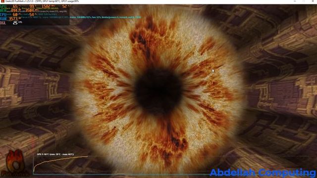 GTX 1050 Ti Test Performance Stress Test 2160p 4K Geeks3D FurMark BY BOUMAAZA ABDELLAH смотреть онлайн