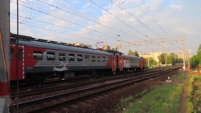 Электропоезд ЭД4М-0380 Рэкс перегон Москва-Пасс. Курская - Кусково 27.05.2021 |ED4M-0380 Rex Train