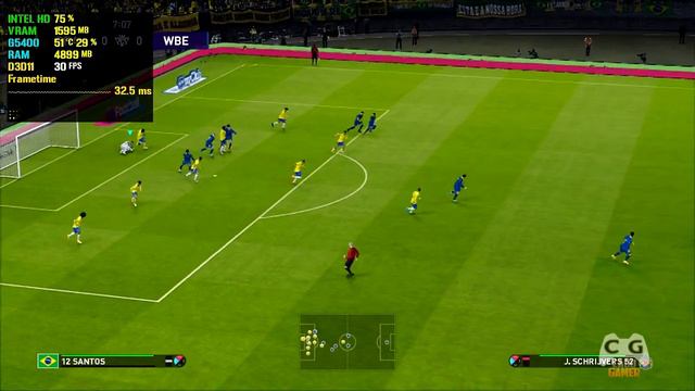 PÉS 2021 Em PC FRACO Sem Placa de Vídeo Intel HD Graphics 4gb de RAM vs 8gb смотреть онлайн