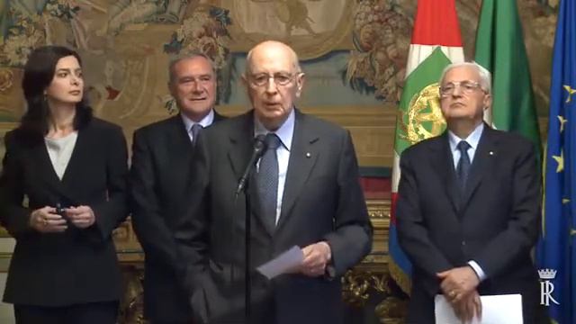 GIORGIO NAPOLITANO VIENE ELETTO PER LA SECONDA VOLTA PRESIDENTE DELLA REPUBBLICA ITALIANA смотреть онлайн