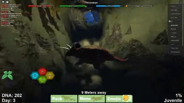 игра за трицератопса в Dinosaur Simulator смотреть онлайн