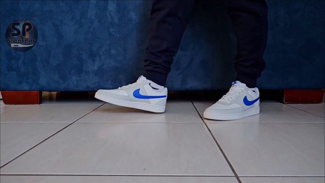 Nike Court Vision Low (Photon Dust/Racer Blue-White) - ON-FEET смотреть онлайн