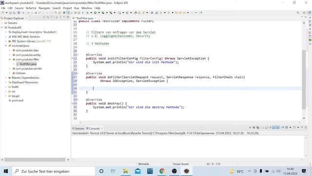 Java Servlet Filter - Einführung | Java EE Tutorial deutsch смотреть онлайн