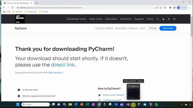 INSTALL LATEST PYTHON 3.11.4 AND PYCHARM IDE IN 5 MIN смотреть онлайн