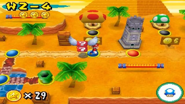 New Super Mario Bros DS Walkthrough - Part 2 - World 2 смотреть онлайн