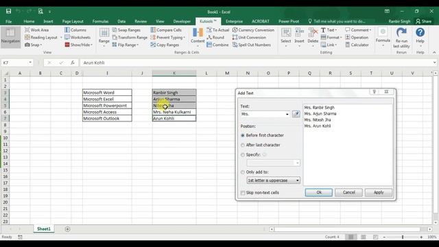 Kutools For Excel | Hindi | Kutools Add-ins For Excel In Hindi