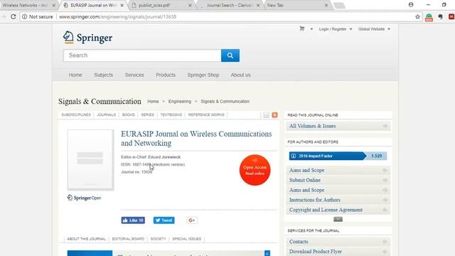 How to search for Thomson Reuters indexed journal and impact factor? смотреть онлайн