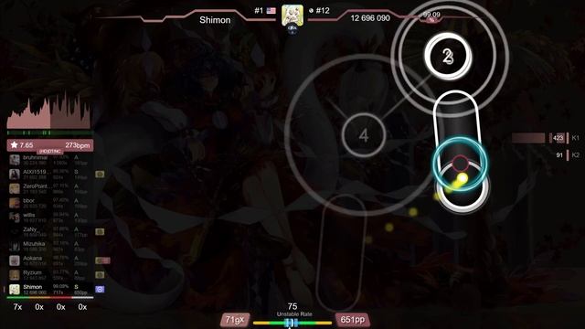 Shimon | Foreground Eclipse - Dear, Are You Getting Sober [Extra] +DT 97.69% {#2 861pp FC} - osu! смотреть онлайн