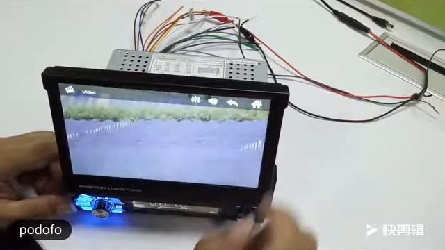 Podofo Universel Autoradio Bluetooth GPS AUX-IN MP3/FM/USB Caméra de recul смотреть онлайн