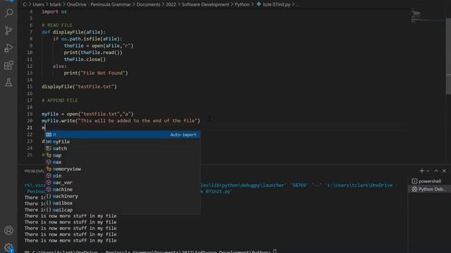 Python Tute07 Working with Files смотреть онлайн