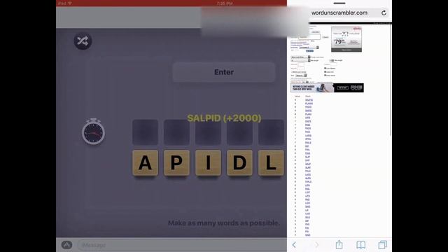How to cheat in gamepigeon anagrams to WIN EVERY TIME (as long as your opponent doesn't know) смотреть онлайн