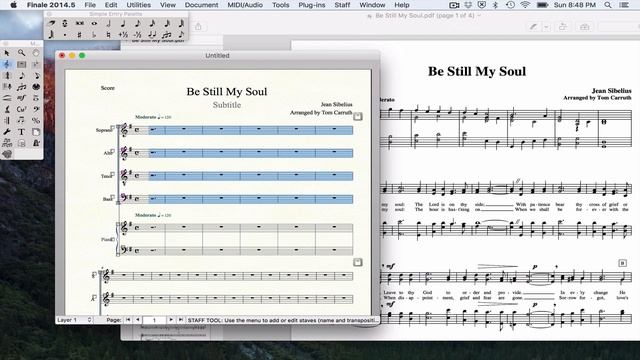 Finale Project #4 Choral Score -Introduction -Setup смотреть онлайн