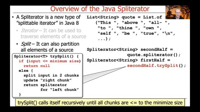 Overview of Java Spliterators смотреть онлайн
