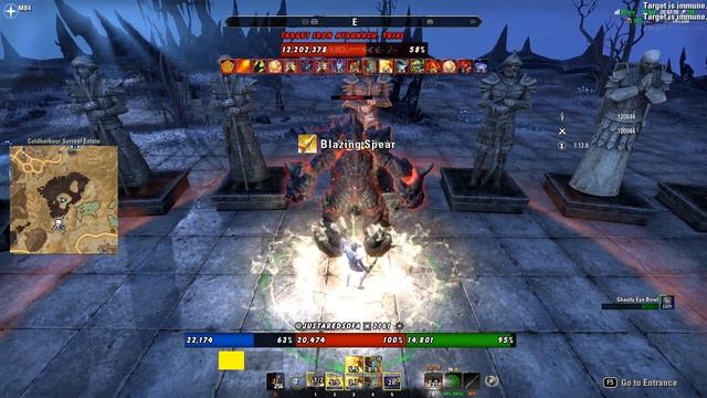 ESO Magicka Templar Ascending Tide Parse 124K+ смотреть онлайн