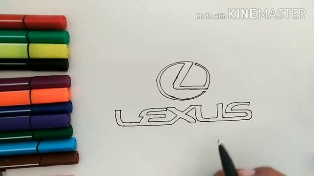 LEXUS LOGO RASM CHIZISH/СУРОТ ТАРТУУ/СУРЕТ САЛУ/КАК НАРИСОВАТЬ ЛЕКСУС/HOW TO DRAW А LEXUS LOGO