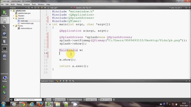 QT C++ GUI Tutorial 28- How to display a Splash Screen in Qt смотреть онлайн