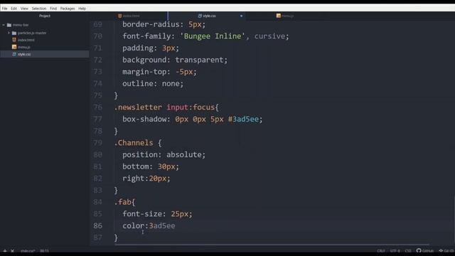 Menu-bar with gsap and particles-js|HTML & CSS смотреть онлайн