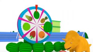 Лебедка фруктов: узнайте о плодах с Дино Динозавр | обучающая Сказка для детей