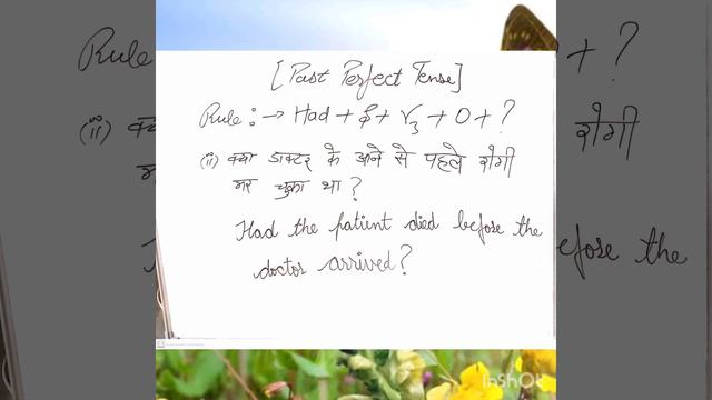 Past perfect tense part -2/ Concept of interrogative sentences with rules and examples in Hindi смотреть онлайн