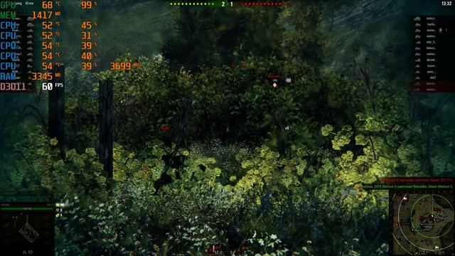 [TEST] World of Tanks i3-4170 + gtx 1050 смотреть онлайн