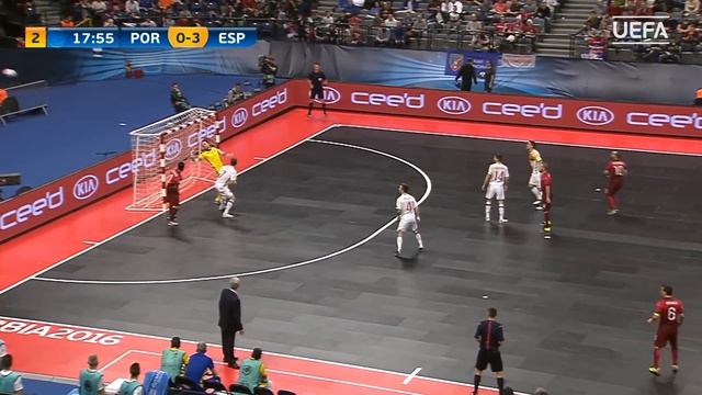 Futsal EURO Highlights: Spain beat Portugal 6-2 смотреть онлайн
