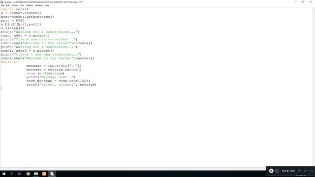Chat application using python part 3 - adding multiple clients смотреть онлайн