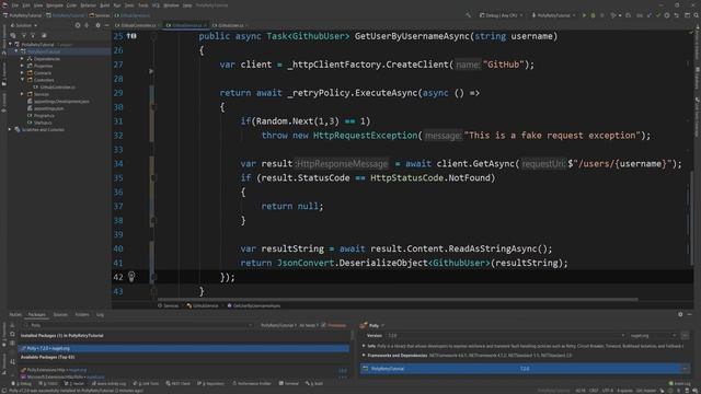 How to add clean Retrying in .NET Core using Polly смотреть онлайн