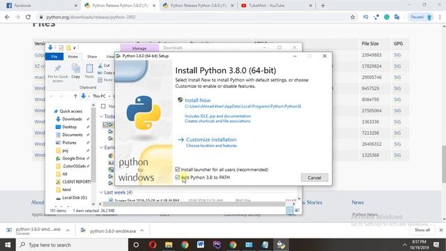 How to Install Python 3.8 on Windows 10 смотреть онлайн