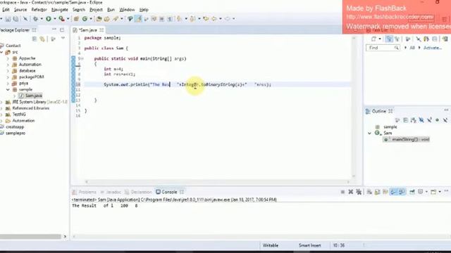 Core Java-Shift left operator смотреть онлайн