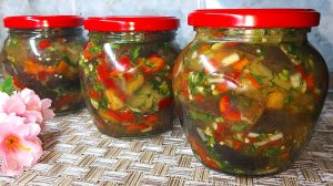 Вкуснейшие баклажаны как грибы на зиму. Маринованные баклажаны с чесноком и перцем.