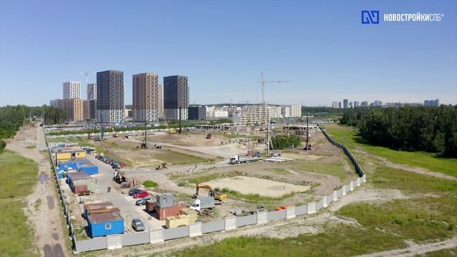 ЖК Заповедный парк - ход строительства (Июль 2020) смотреть онлайн