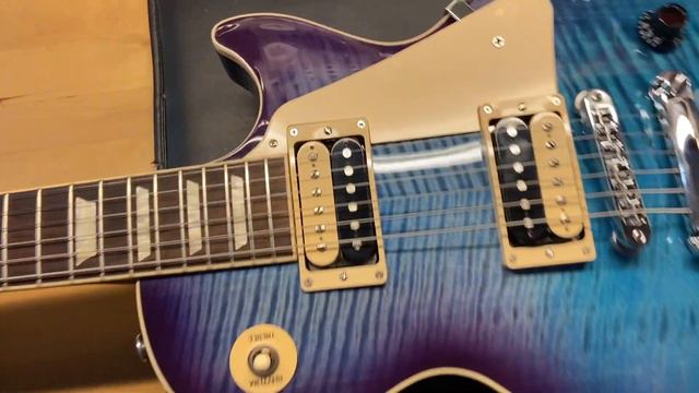 2021 Gibson Les Paul Triad Pro V Blueberry Burst смотреть онлайн