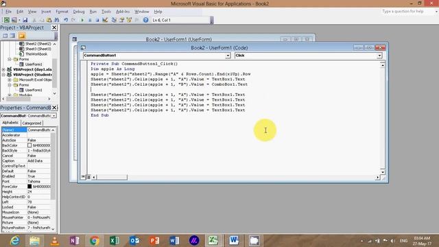 MS Excel VBA userform in hindi смотреть онлайн