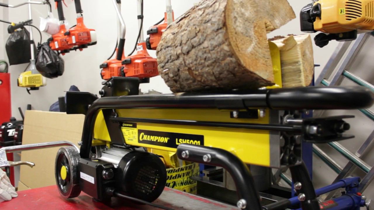Работа дровокола Champion LSH5001 смотреть онлайн