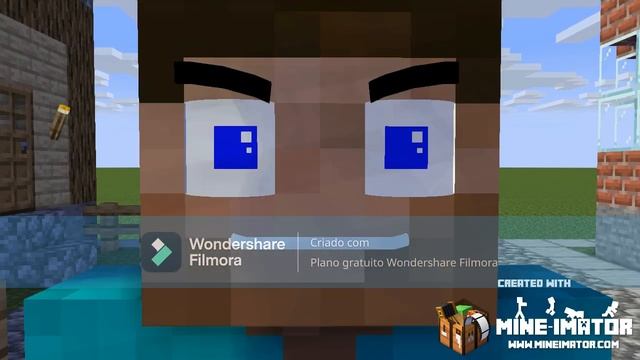 Steve e o Iron Golem | Minecraft Mine-imator Animação смотреть онлайн