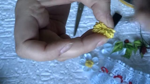 Красивая подвязка для невесты 2ч МК канзаши wedding garter D I Y смотреть онлайн