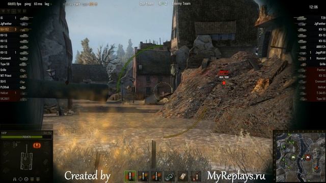 WOT: Erlenberg - SU-152 - 4 frags смотреть онлайн