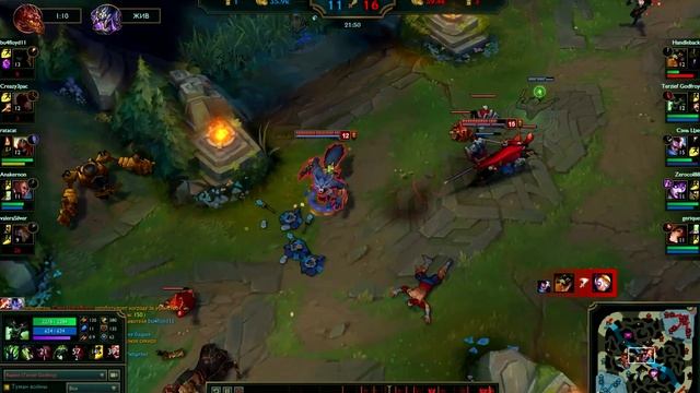 League of Legends (LoL). Варвик гайд. Diamond учит играть смотреть онлайн