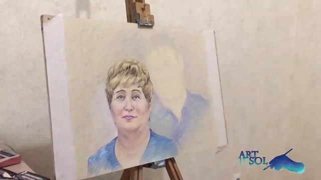 ART SOL Портрет пастелью, таймлапс и пара слов смотреть онлайн