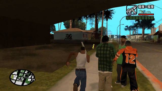 GTA San Andreas: Где найти оружие в начале игры #1 смотреть онлайн
