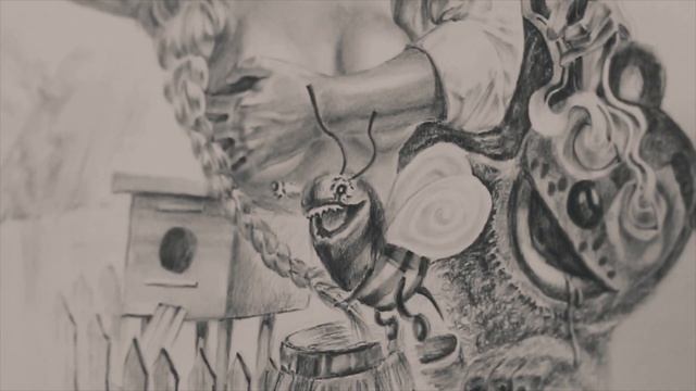 Деревня дураков / Карандаш, А3 / Village of fools, pencil A3 смотреть онлайн