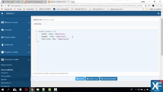 XenForo 2 Avatar Boyutlandırma Nasıl Yapılır? смотреть онлайн