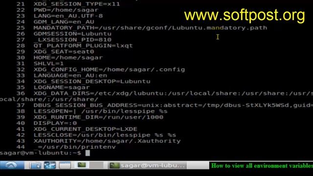 How to view all environment variables in Solaris смотреть онлайн