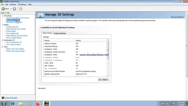 Nvidia GeForce Graphics Card's control panel optimised settings смотреть онлайн