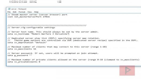 [How To] Host COD MW3 Dedicated Server Online or LAN Using TeknoMW3 2.7.3.11