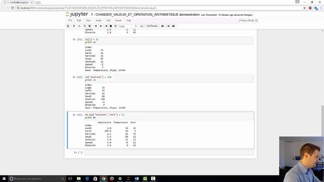 [TUTO PYTHON PANDAS] 7 Faire des opérations et changer les valeurs d'une DataFrame смотреть онлайн