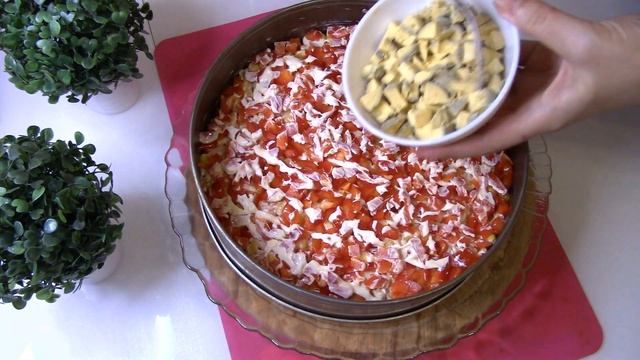 "КОРОЛЕВСКИЙ" САЛАТ с морепродуктами☆ Рецепт от Милы - Mila Cooking Club☆ смотреть онлайн