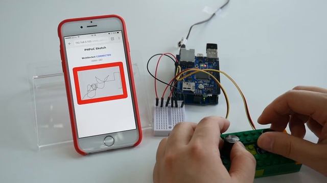 Web Sketch (HTML5 Canvas) with PHPoC Shield for Arduino смотреть онлайн