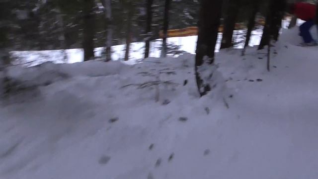 Антончик на Snowblade и Русланчик едут по джунглям Буковеля смотреть онлайн