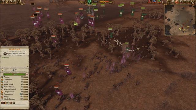 FROM THE DEEPWOOD - Wood Elves (Xiphos) Vs. Dark Elves (Soothsayer) - Total War Warhammer 2